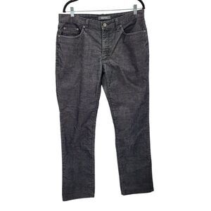 Kenneth Cole Reaction Mens Pants Corduroy Thin Two Toned‎ Striped Black 34 x 32